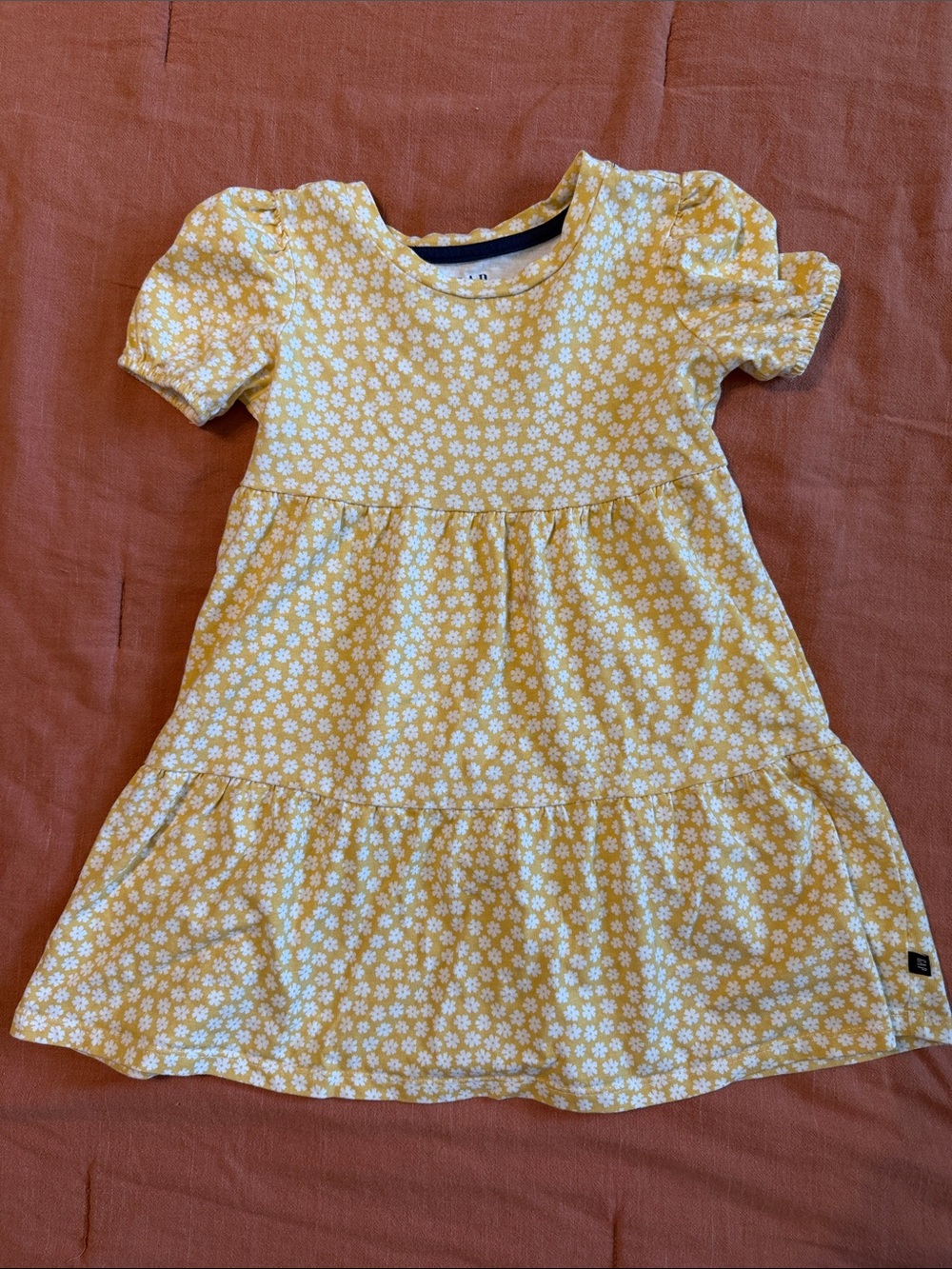 GAP Yellow Daisy Tiered Dress